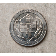 США 25 Центов 2015 год , Национальный монумент Гомстед , Небраска