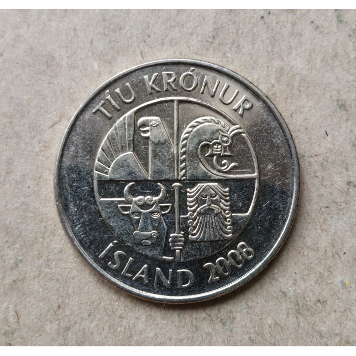 Исландия 10 Крон 2008 год, Мойва