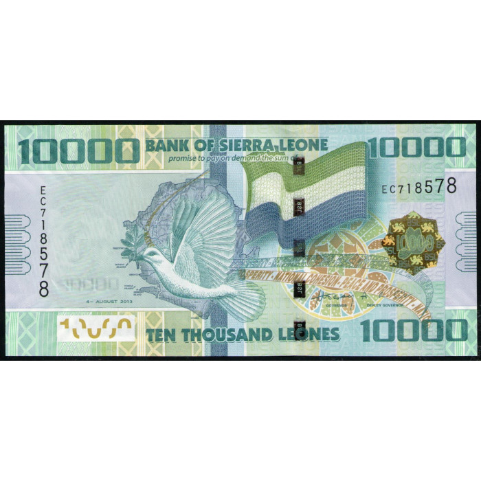 Сьерра-Леоне 10000 Леоне 2013 год , UNC