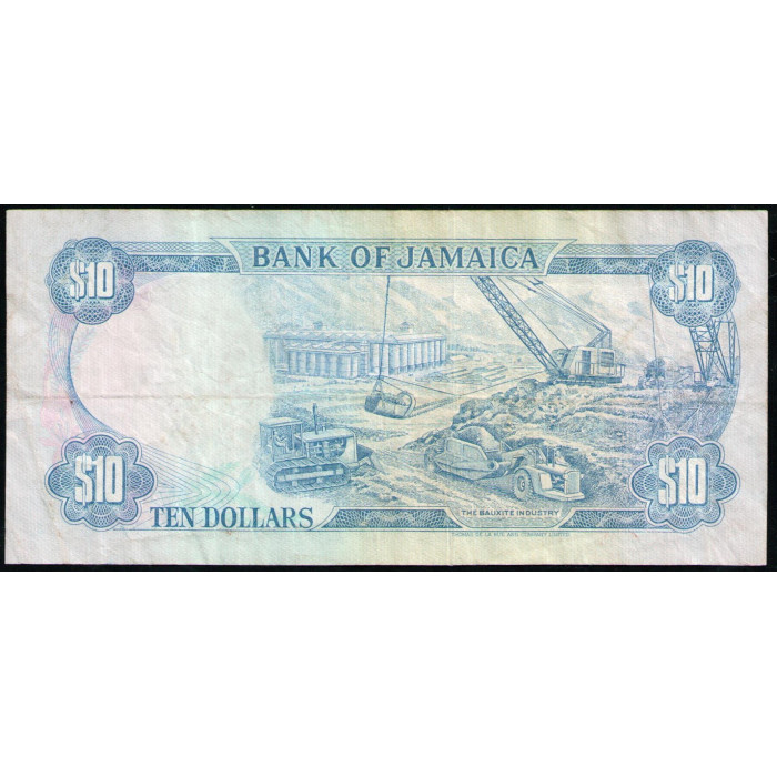 Ямайка 10 Долларов 1989 год 