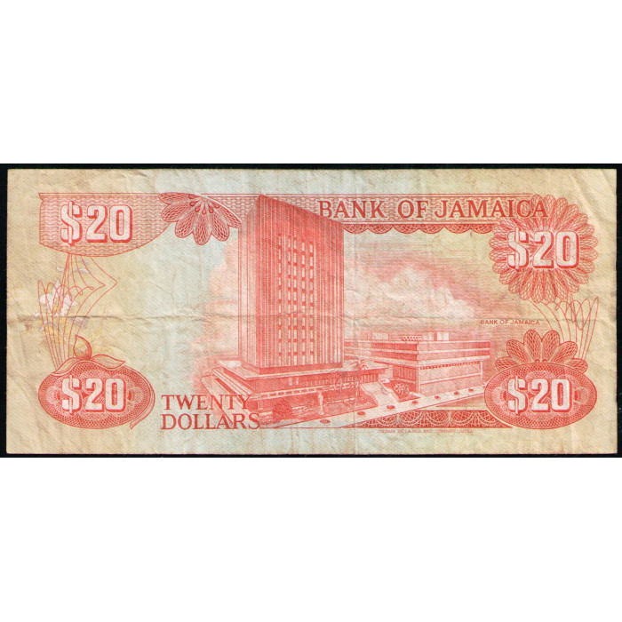 Ямайка 20 Долларов 1989 год 