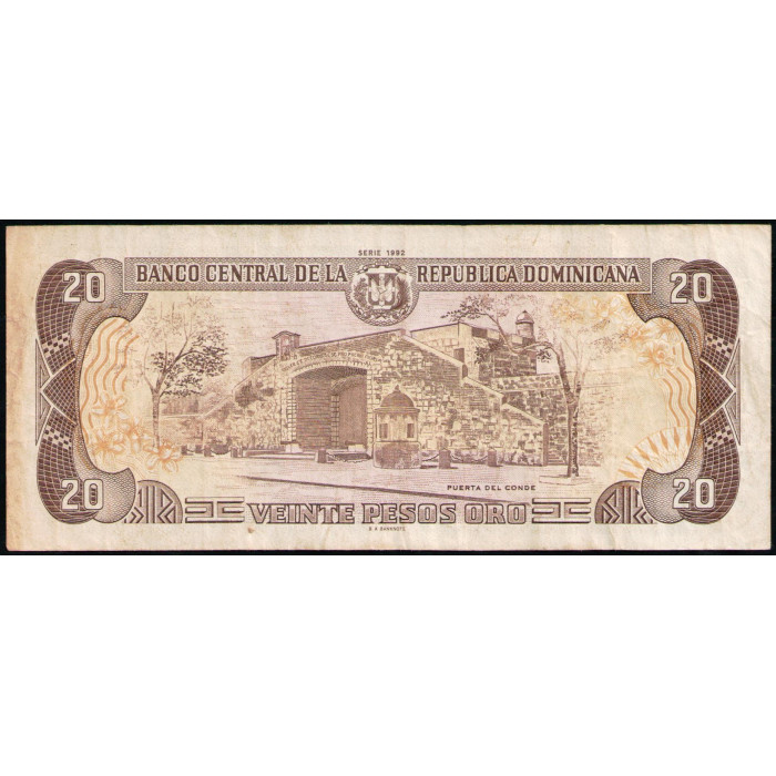 Доминиканская Республика 20 Песо 1992 год