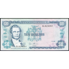 Ямайка 10 Долларов 1994 год , VF