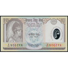 Непал 10 Рупий 2002 год , UNC , Восшествие на престол короля 