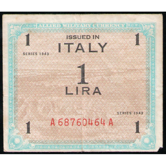 Италия 1 Лира 1943 год