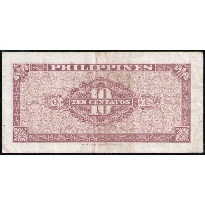 Филиппины 10 сентаво 1949 год