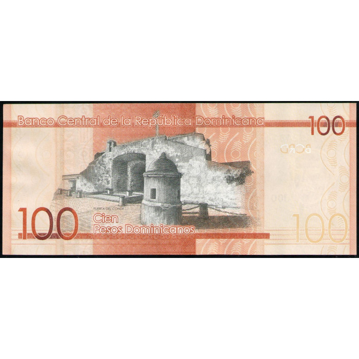 Доминиканская Республика 100 Песо 2015 год , АUNC