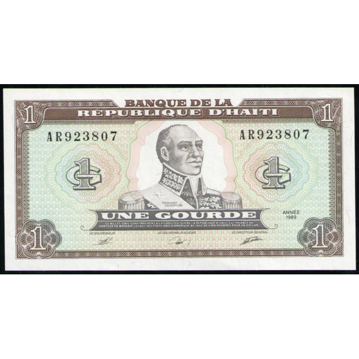 Гаити 1 Гурд 1989 год , UNC 