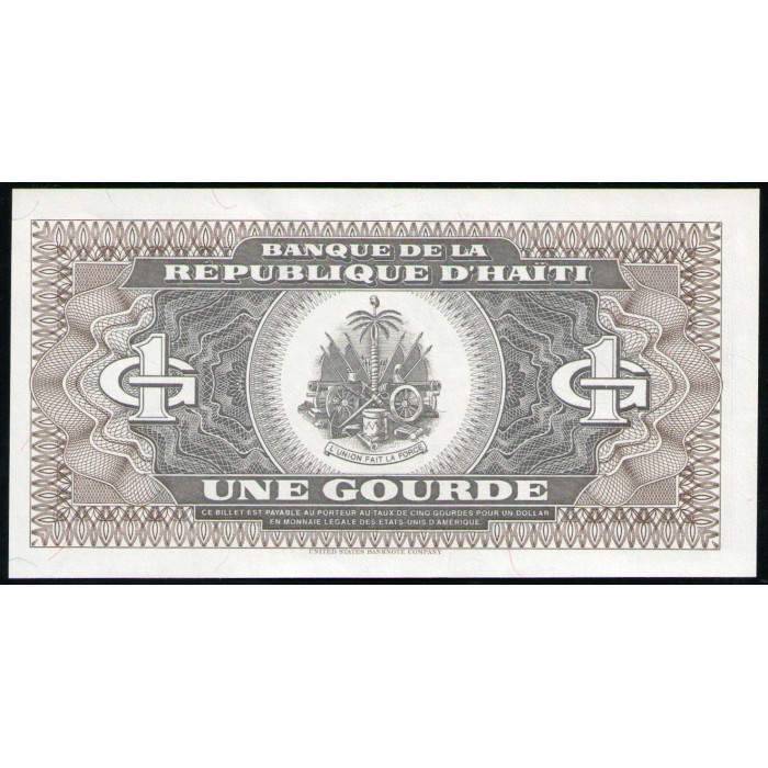 Гаити 1 Гурд 1989 год , UNC 