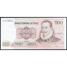 Чили 500 Песо 1990 год , UNC