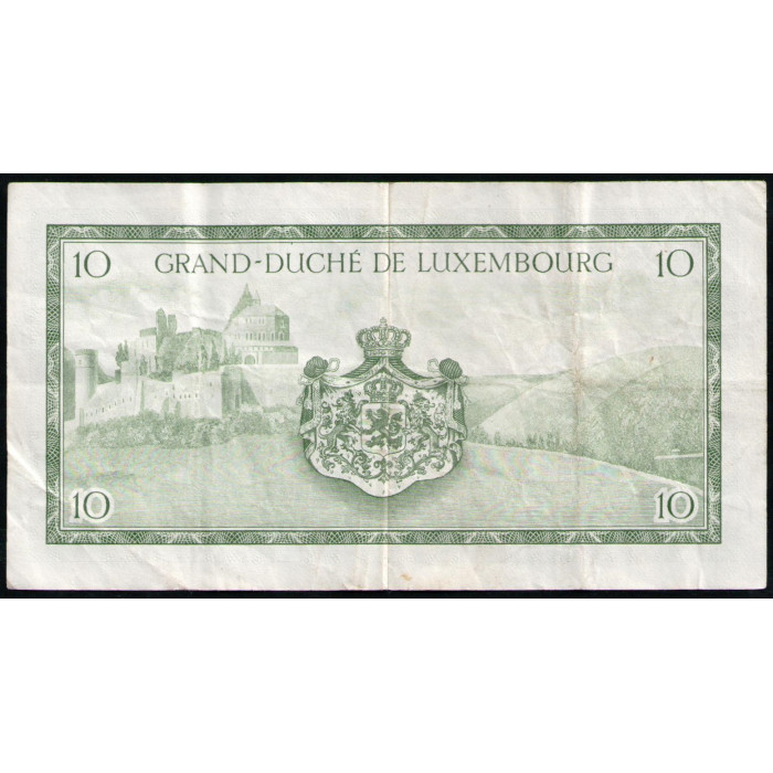 Люксембург 10 Франков 1954 год