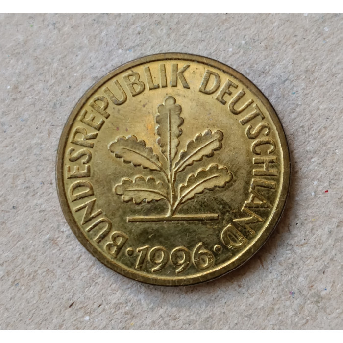 ФРГ 10 Пфеннигов 1996 год , D