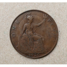 Великобритания 1 Пенни 1920 год