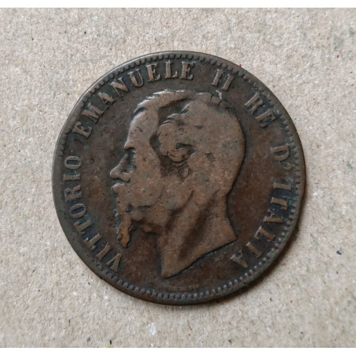 Италия 10 чентезимо 1867 год
