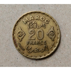 Марокко 20 Франков 1952 год 