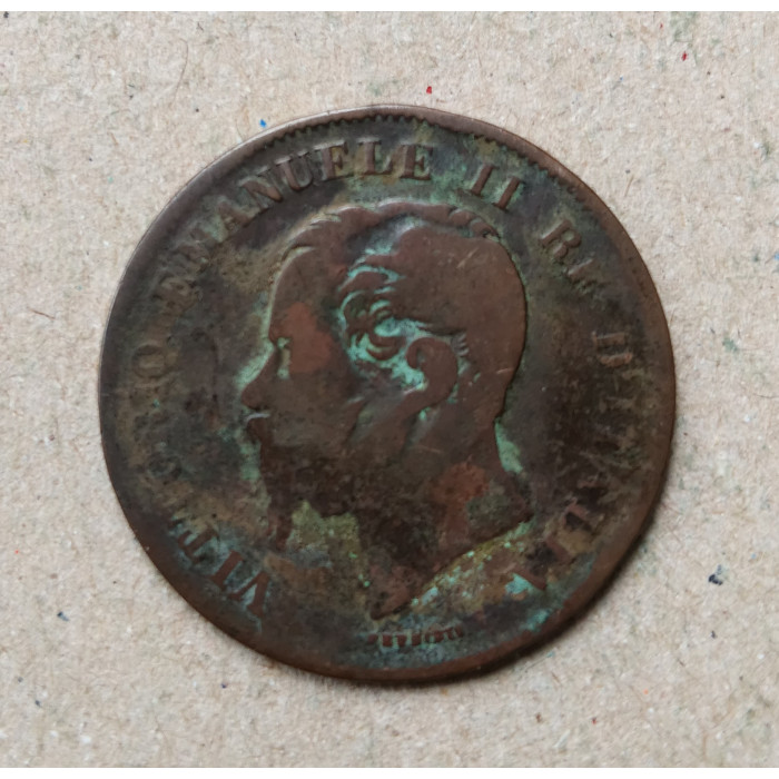 Италия 5 Чентезимо 1861 год