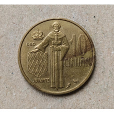 Монако 10 Сентим 1962 год