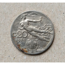 Италия 20 Чентезимо 1920 год
