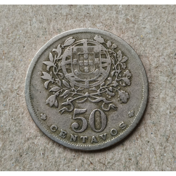 Португалия 50 Сентаво 1947 год