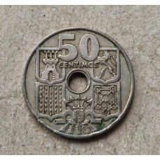 Испания 50 Сентимо 1949 год , Якорь