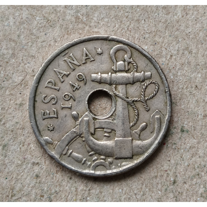 Испания 50 Сентимо 1949 год , Якорь