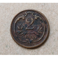 Австрия 2 Геллера 1894 год