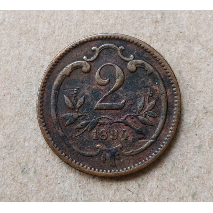 Австрия 2 Геллера 1894 год