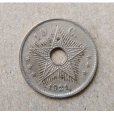 Бельгийское Конго 10 Сентим 1921 год