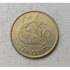 Сейшелы 10 Центов 1997 год , Тунец