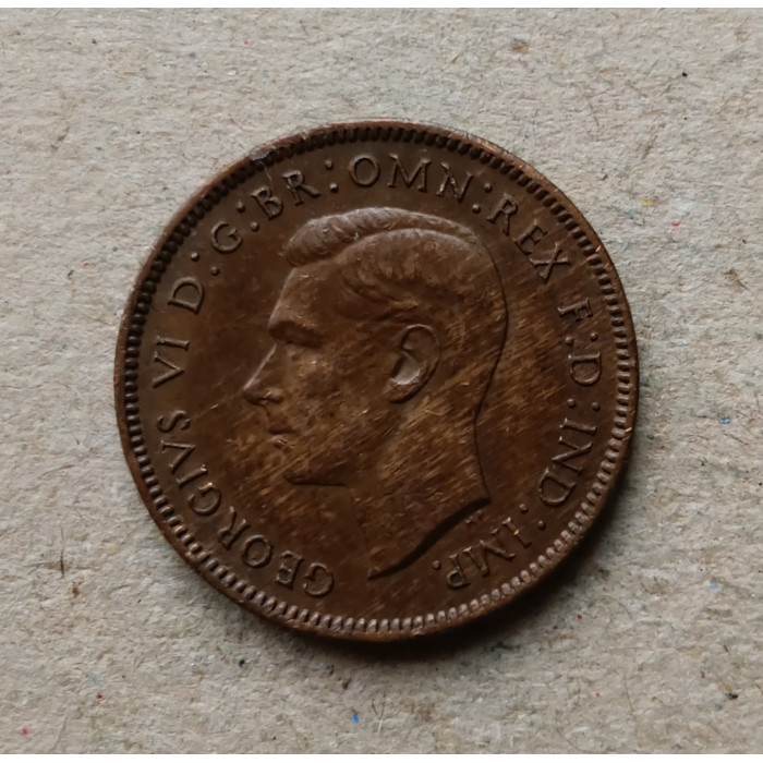 Великобритания 1 Фартинг 1941 год , Крапивник