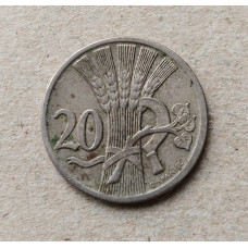 Чехословакия 20 Геллеров 1924 год