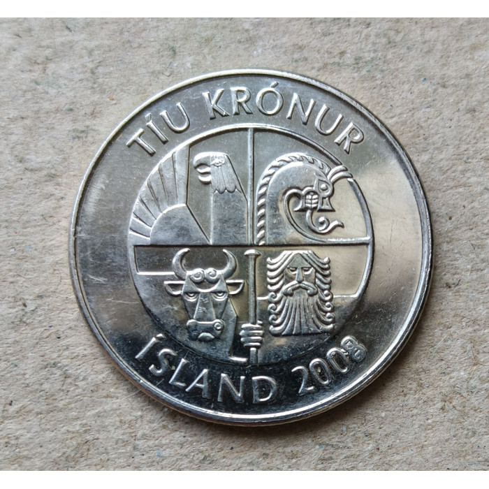 Исландия 10 Крон 2008 год, Мойва