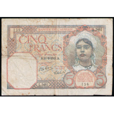 Алжир 5 Франков 1941 год