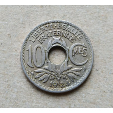 Франция 10 Сентим 1924 год