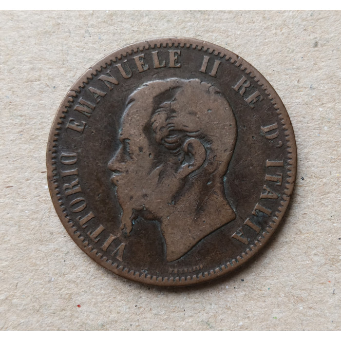 Италия 10 Чентезимо 1866 год