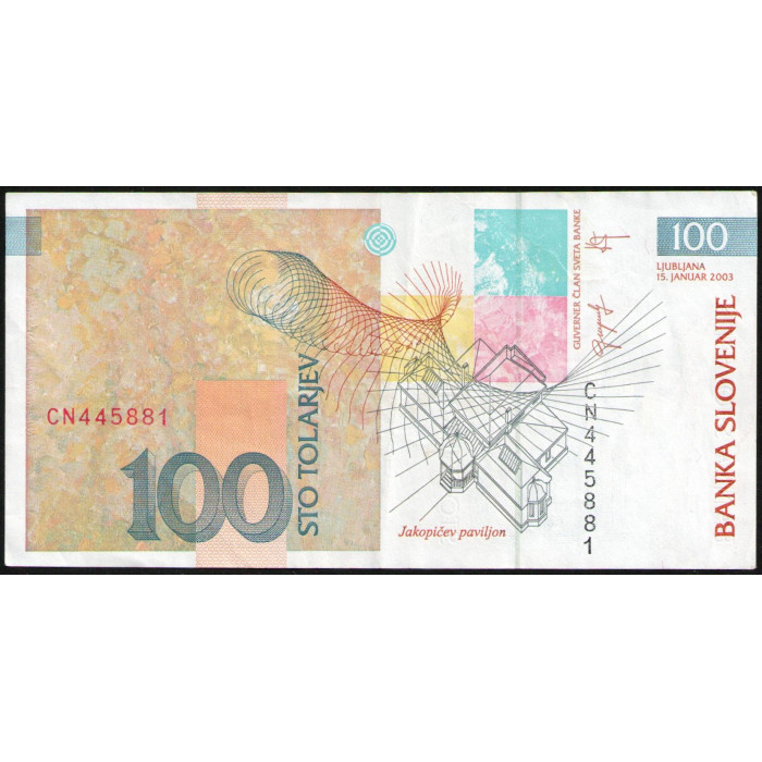 Словения 100 Толаров 2003 год , VF