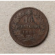 Италия 10 Чентезимо 1863 год