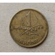 Дания 1 Крона 1944 год 