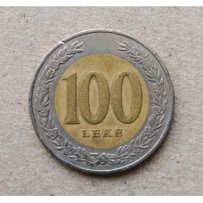Албания 100 Лек 2000 год , Биметалл
