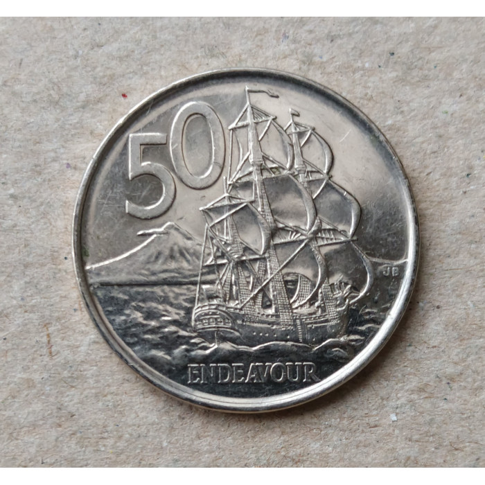 Новая Зеландия 50 Центов 2006 год , Корабль Индевор