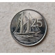 Каймановы Острова 25 Центов 2008 год , Двухмачтовая шхуна