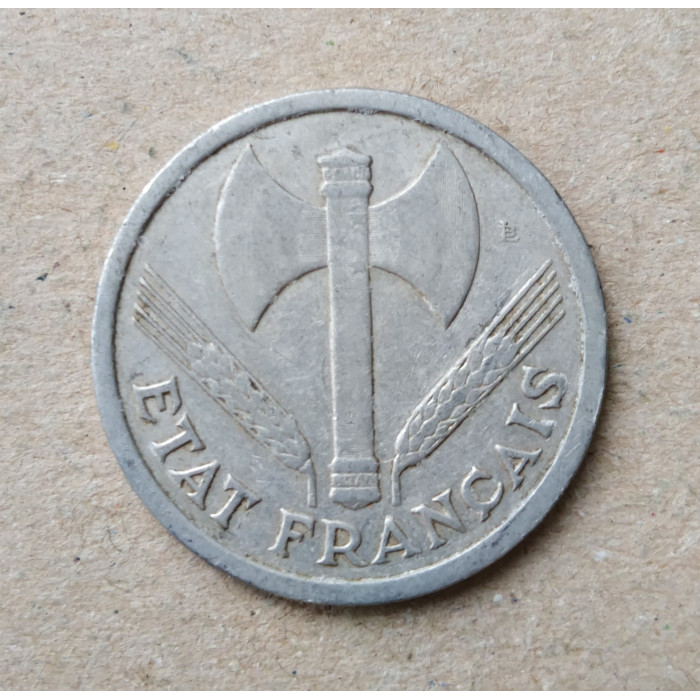 Франция 2 Франка 1943 год