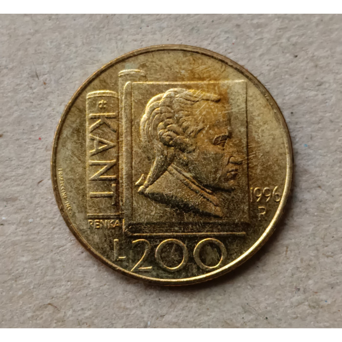 Сан-Марино 200 Лир 1996 год , Философ Кант