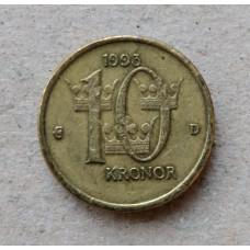 Швеция 10 Крон 1993 год
