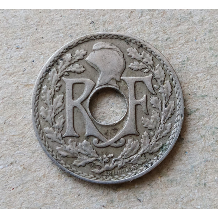 Франция 5 Сентим 1922 год