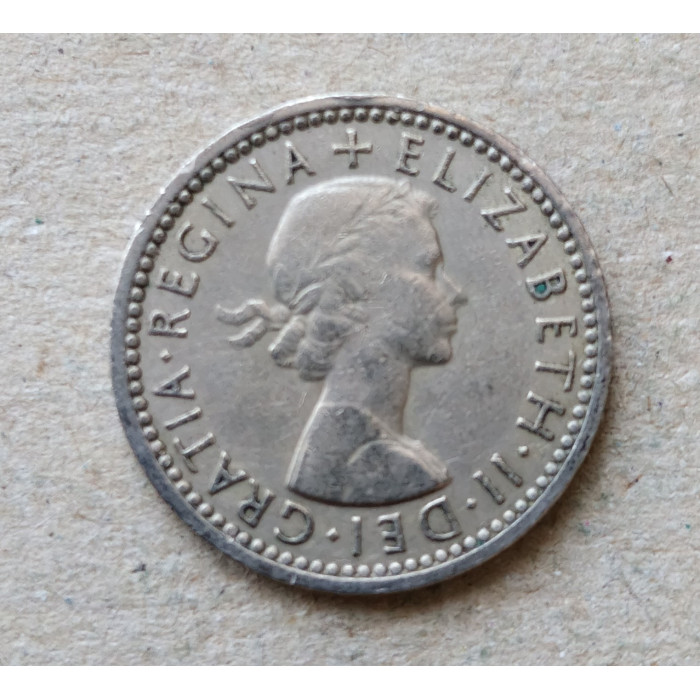 Великобритания 6 Пенсов 1960 год