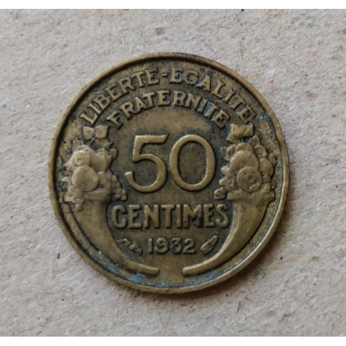Франция 50 Сентим 1932 год