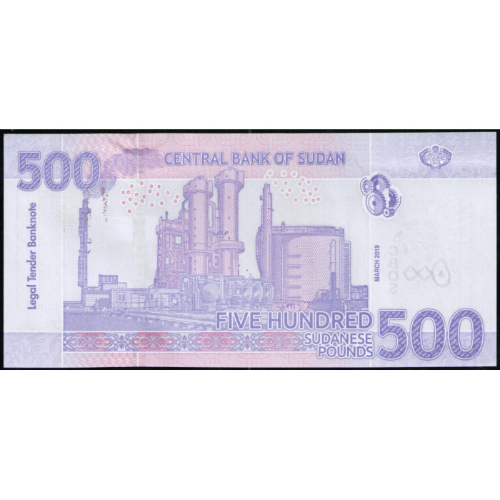 Судан 500 Фунтов 2019 год , UNC