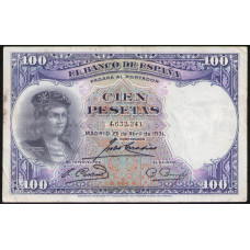 Испания 100 Песет 1931 год