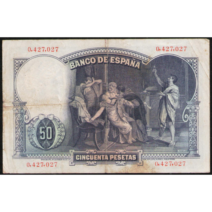 Испания 50 Песет 1931 год